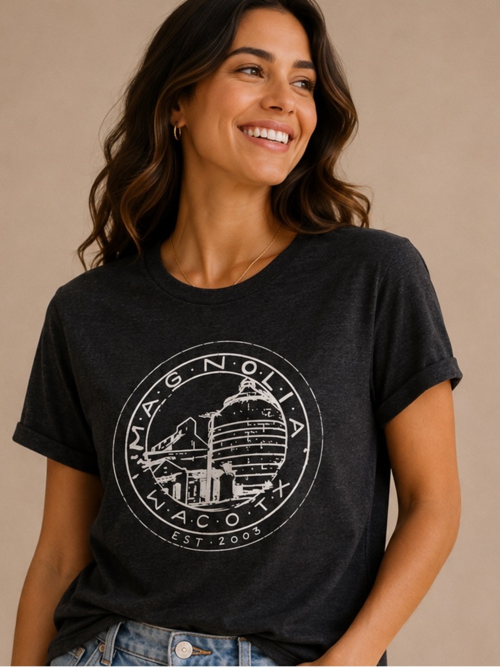 Magnolia Waco Texas Est 2003 Graphic T-Shirt Farmhouse Tee